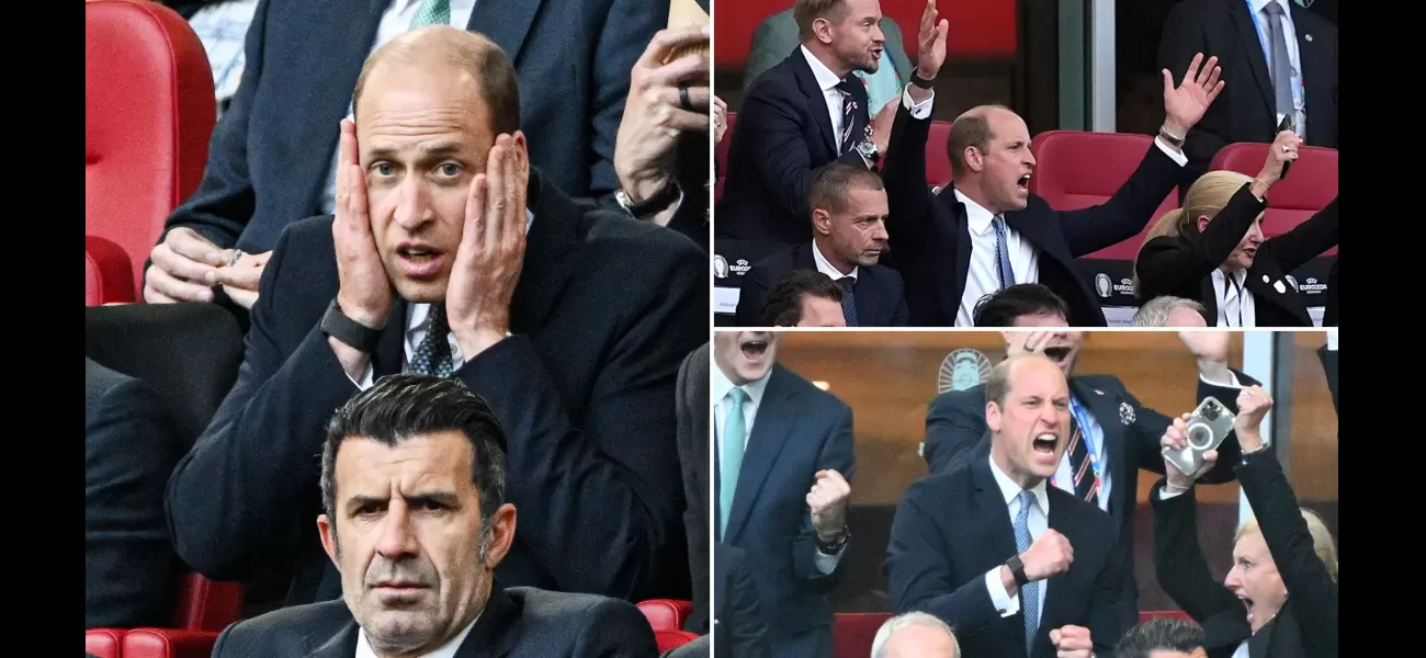 Prince William praises England for their tense victory in a penalty shootout during the Euros.