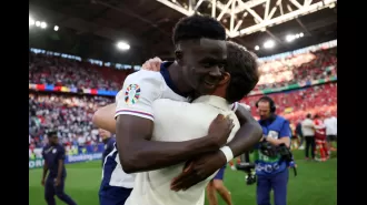 Saka reaches out to former Arsenal leader Xhaka after eliminating him from Euro 2024.