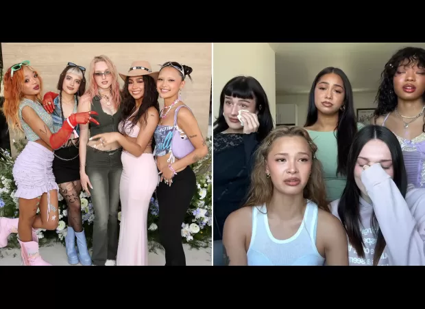 Upset supporters demand answers after emotional video reveals pop group's split.