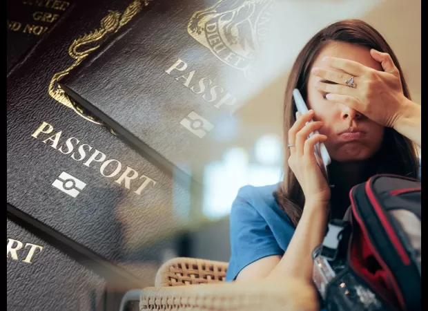 Mother devastated by one passport rule preventing her from going on family trip to France, breaks down in tears.