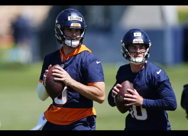 Analysis of the possible starting quarterbacks for the Broncos and their pros and cons.