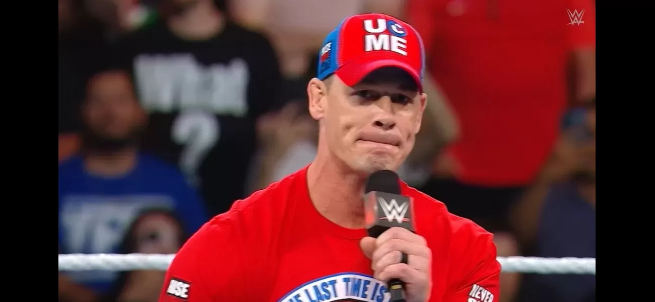 Wrestler John Cena announces surprise retirement from WWE at Money In The Bank event.