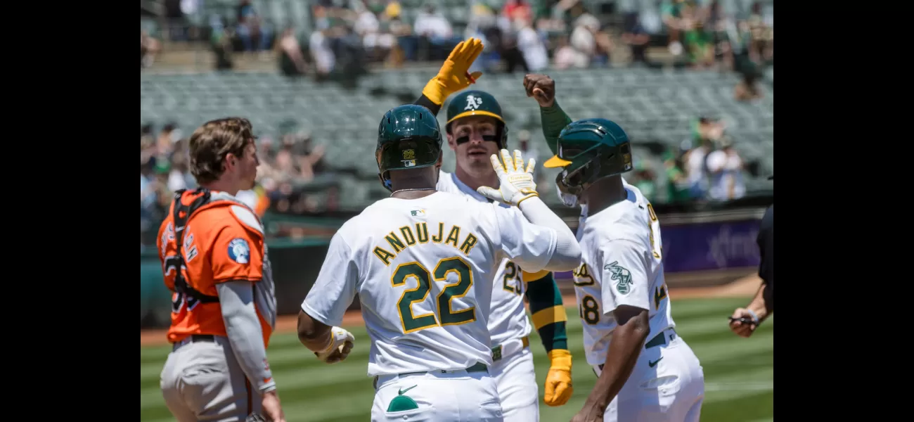 The Athletics dominated the Orioles with two 3-run homers from Rooker and Schuemann in a 19-8 victory.