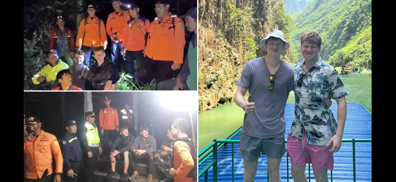 British siblings found after disappearing on vacation; located on peak of volcano.