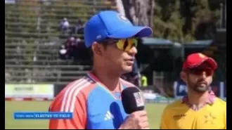 India chooses to field first in the first T20I match against Zimbabwe.