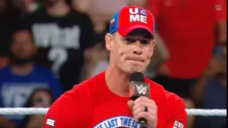 Wrestler John Cena announces surprise retirement from WWE at Money In The Bank event.