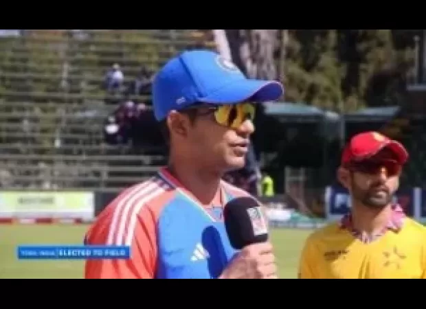 India chooses to field first in the first T20I match against Zimbabwe.