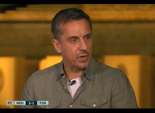 Gary Neville predicts outcome of Euro 2024 semi-final between England and Netherlands.
