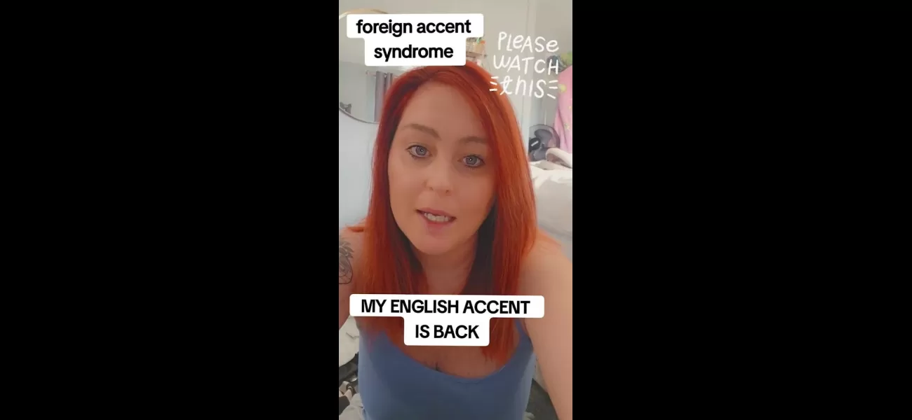 Woman who previously had a Welsh accent has regained her original voice.