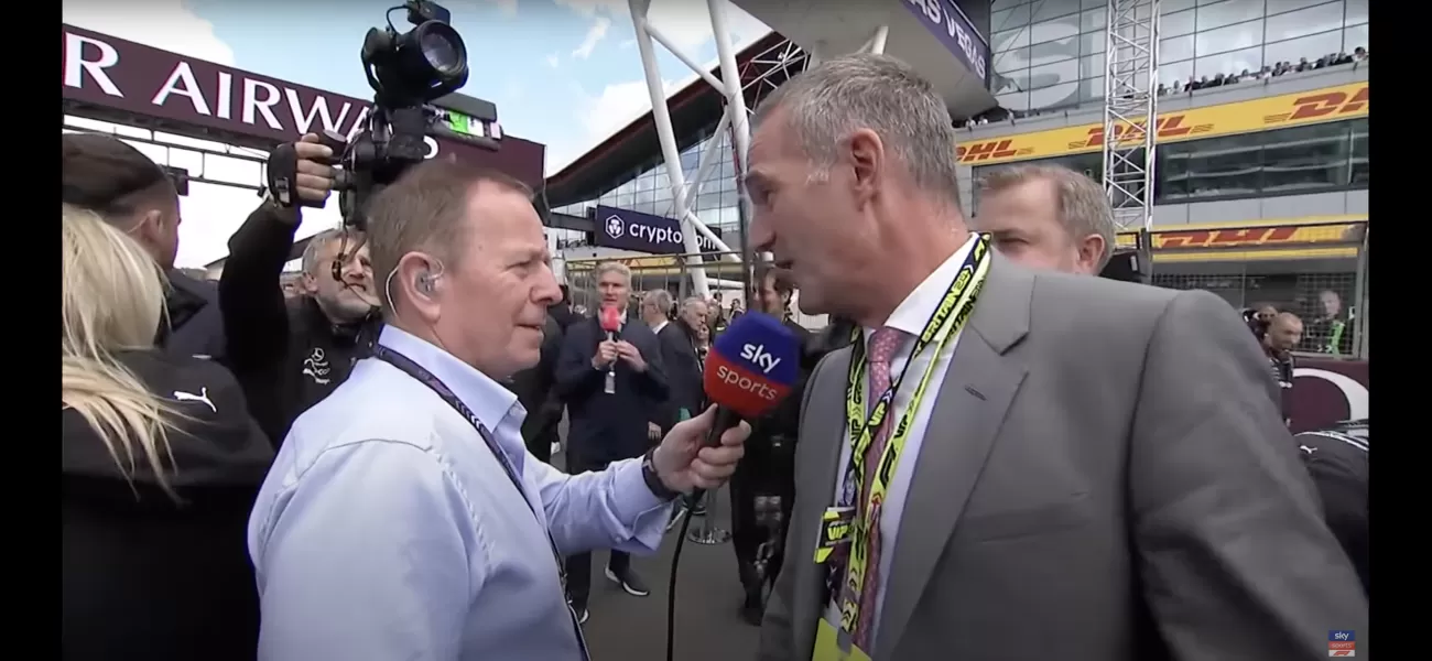 Sky F1 host Martin Brundle has uncomfortable moment with Labour minister before British Grand Prix.