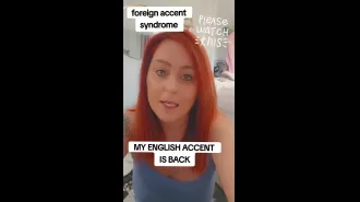 Woman who previously had a Welsh accent has regained her original voice.