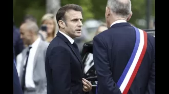 Macron casts his vote in important election that may result in far-right gaining control.