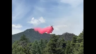The Oak Ridge wildfire has expanded to 1,240 acres and is currently 59% under control.
