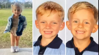 Three kids missing, cops are on the lookout.