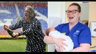 Lottery millionaire continues to work as a midwife a decade later.