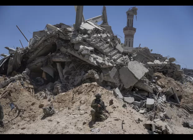 2 million people's home now deserted, covered in dust and debris.