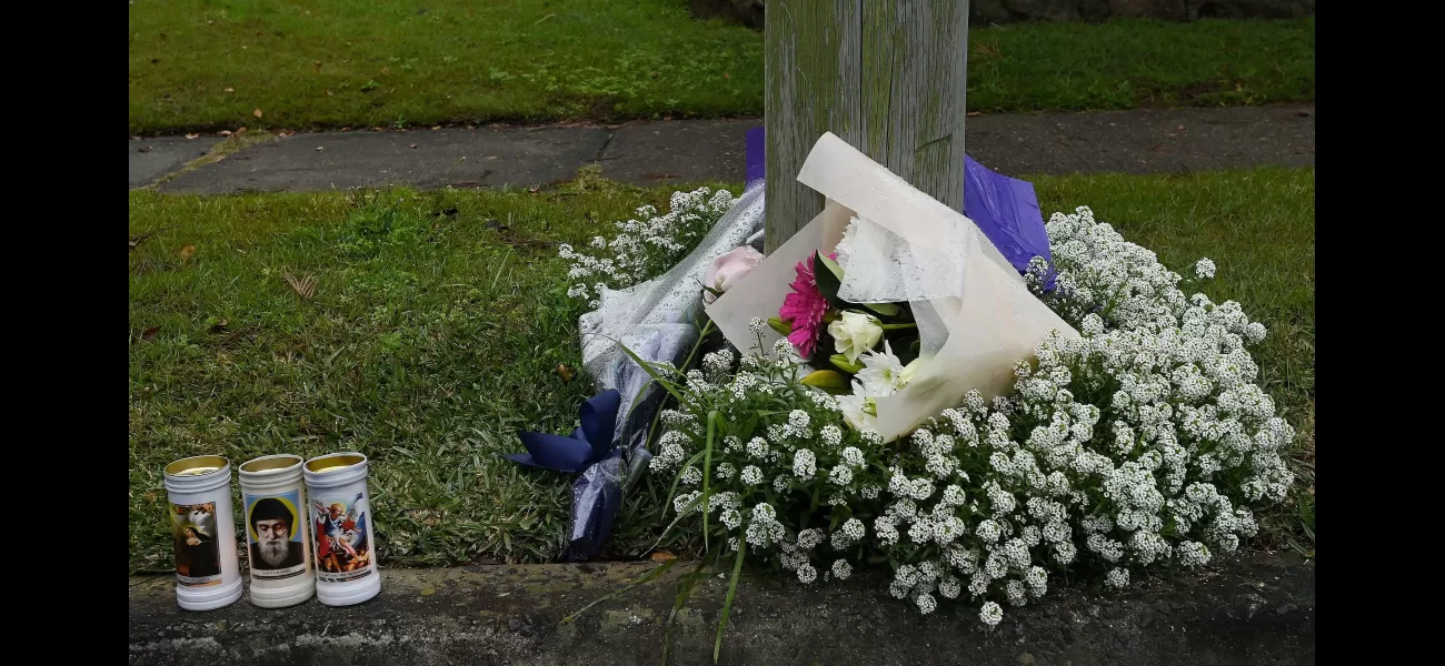 Mourning the loss of three children with heartfelt tributes at the home they passed away in.