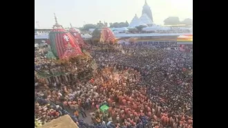 One person dead and five injured in Puri Rath Yatra stampede, with over 300 experiencing suffocation.