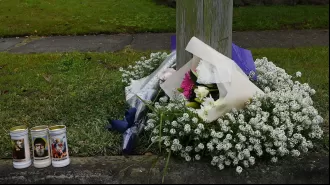 Mourning the loss of three children with heartfelt tributes at the home they passed away in.