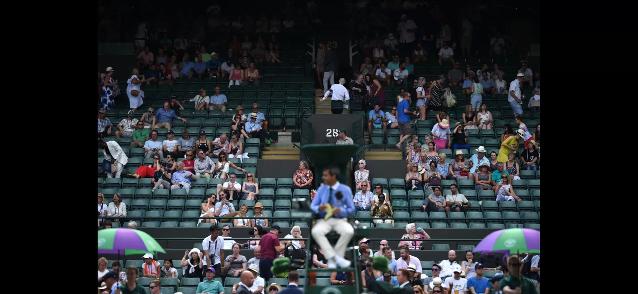 Despite long lines for tickets, there are still empty seats at the 2024 Wimbledon tournament.