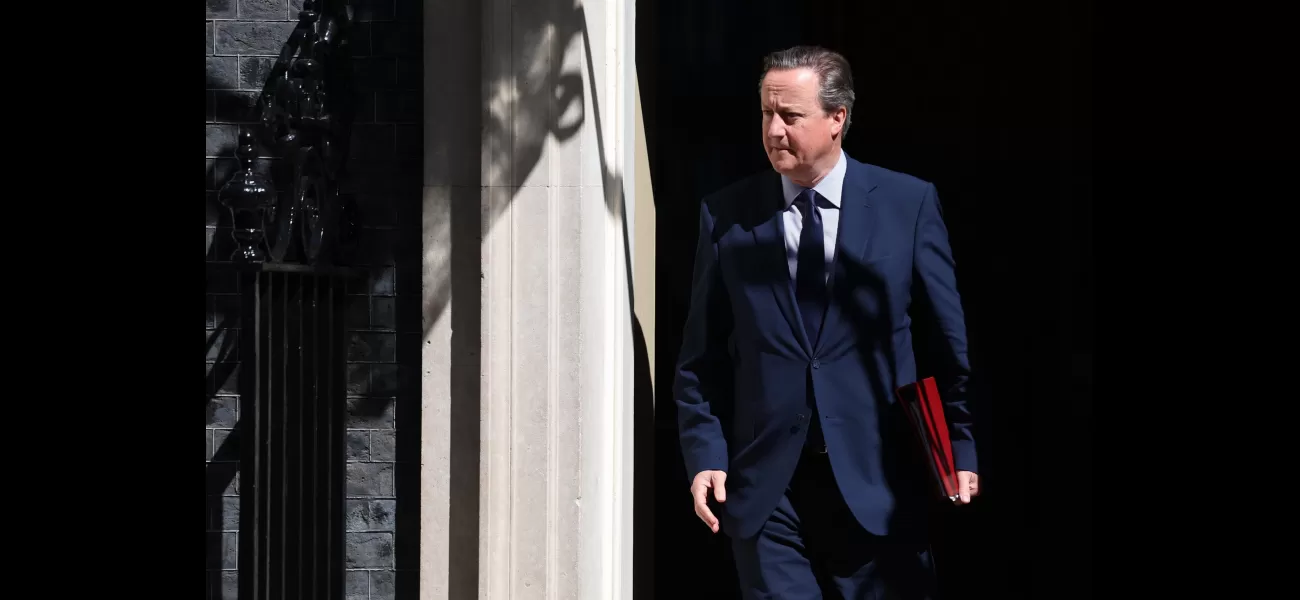 Dave, who served as foreign secretary for nine months, steps down from Tory front bench.
