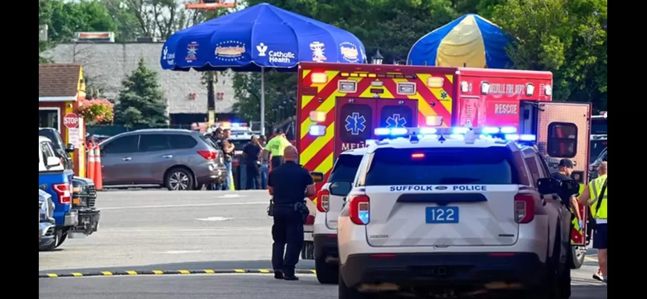 A guest at a theme park stabbed another visitor in front of a child.