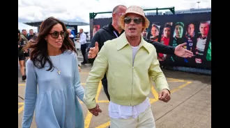 Brad Pitt, 60, was spotted getting affectionate with his 34-year-old girlfriend Ines de Ramon at the British Grand Prix.
