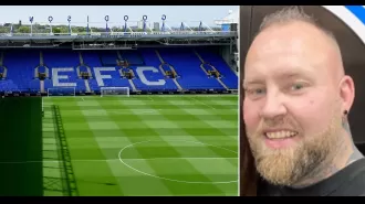 If you spot this man next to you at a football game, contact the authorities.