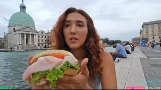 A Twitch streamer's sandwich was snatched by a seagull in a savage attack.