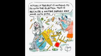 Guy Venables draws the daily cartoon for Metro.