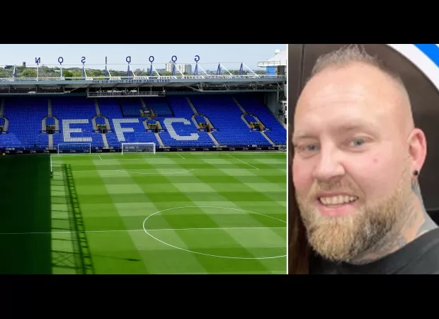 If you spot this man next to you at a football game, contact the authorities.