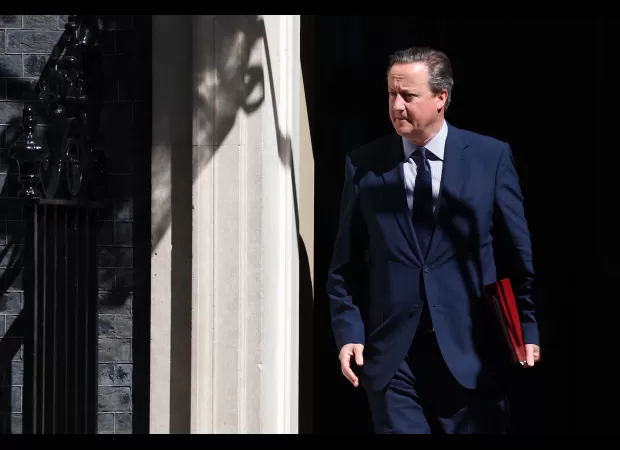 Dave, who served as foreign secretary for nine months, steps down from Tory front bench.