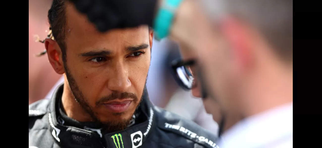 Race car driver Lewis Hamilton is emotional after breaking his 945-day losing streak.