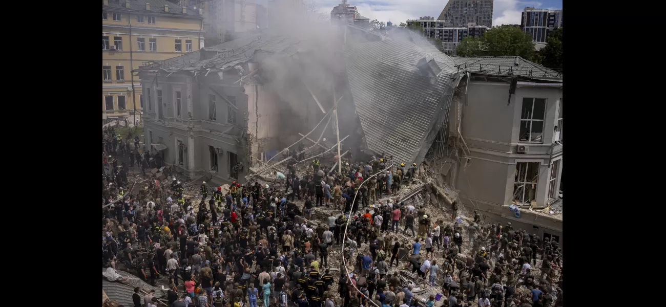 Large-scale Russian attack on Kyiv includes striking a pediatric hospital, the most intense in 4 months.