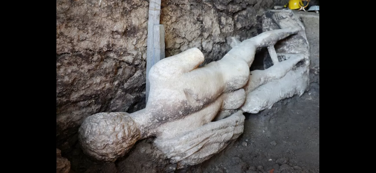 After 1,500 years, a hidden Greek god of luck was discovered in a sewer.