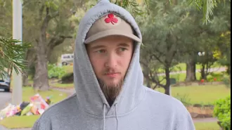 A brave neighbor saved four children from deadly fire in Sydney by acting on their natural instincts.