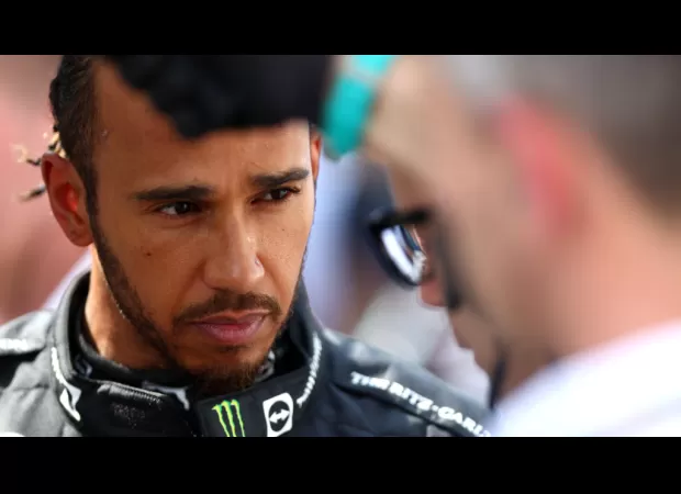 Race car driver Lewis Hamilton is emotional after breaking his 945-day losing streak.