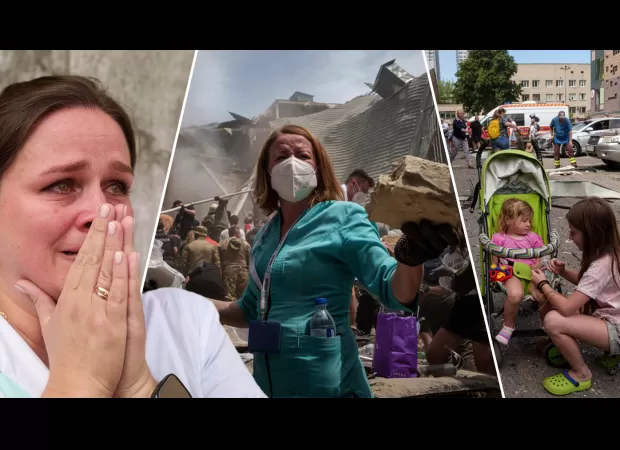 Russia has launched a major attack on a children's hospital, the most severe in months.