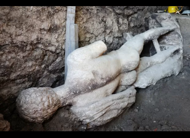 After 1,500 years, a hidden Greek god of luck was discovered in a sewer.