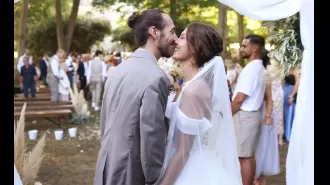 Some unexpected guests showed up at my wedding and left a surprising gift.