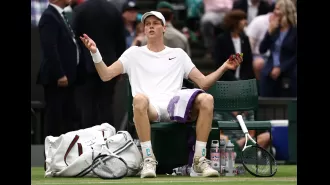 Top-ranked Jannik Sinner eliminated from Wimbledon after thrilling quarter-final match.