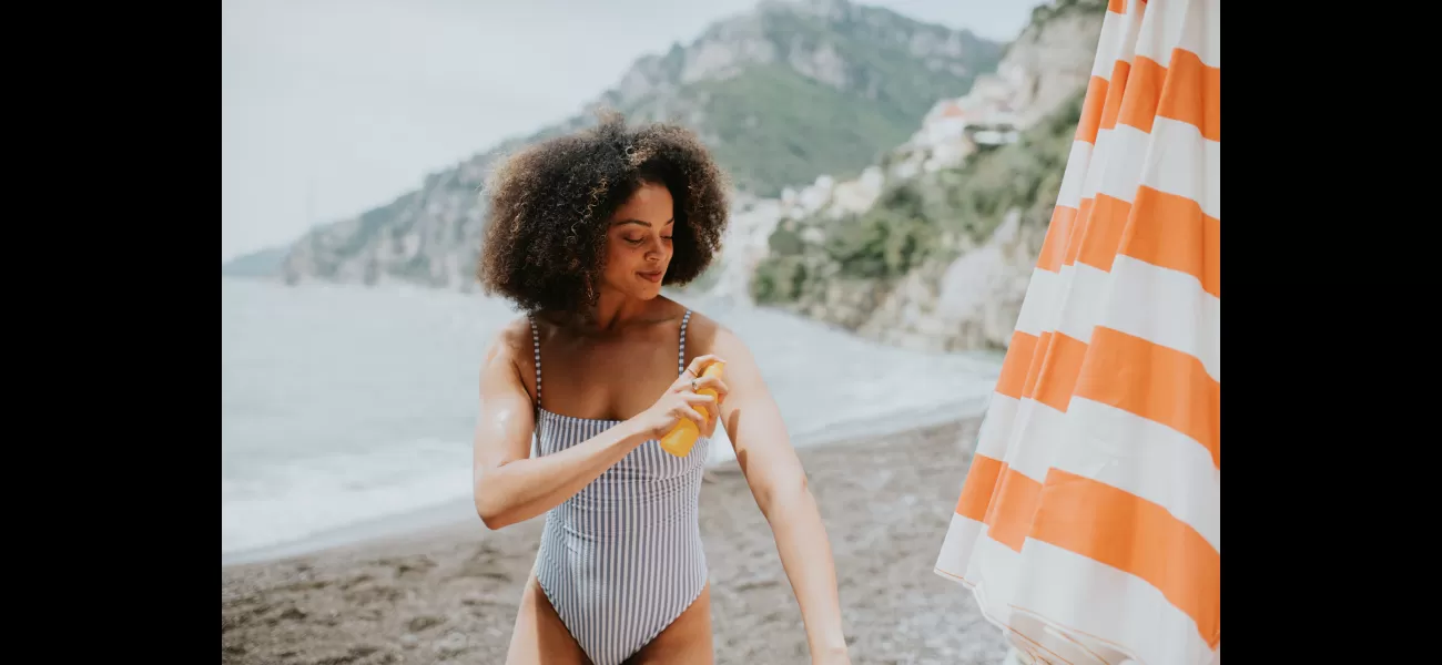 Images demonstrate the appropriate amount of sunscreen to apply.