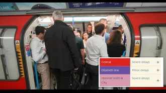 Delays on three Tube and rail lines cause significant rush hour disruption.