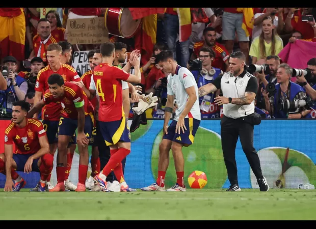 Spain is worried about the injury to Alvaro Morata, who was hurt by a security guard after their victory against France in the Euro 2024 semi-final.