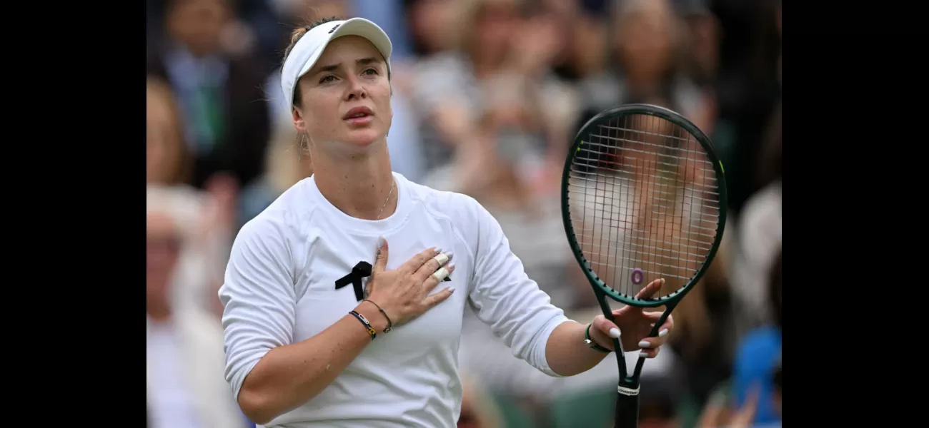 Tennis player Elina Svitolina expresses gratitude towards Queen for watching her match at Wimbledon despite feeling disappointed.