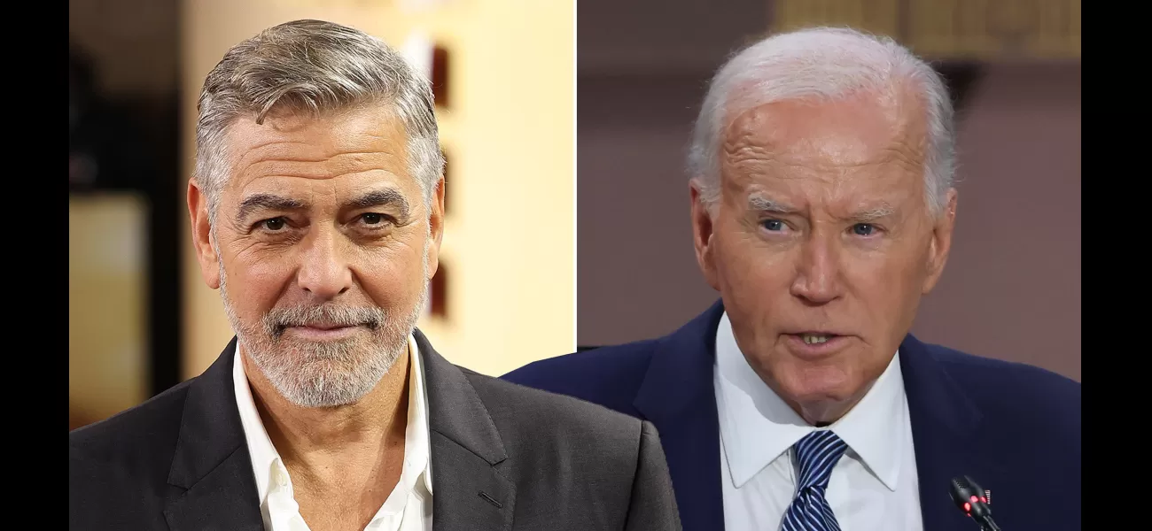 George Clooney, a supporter of Biden, urges the current president to withdraw from the presidential race.