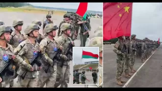 China is conducting military exercises within Europe's borders.