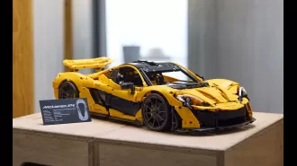 The Lego Technic McLaren P1 is a very advanced version of the real car.