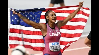 Sha'Carri Richardson, a track and field star, graces the digital cover of Vogue before the Paris Olympics.