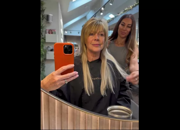 R. Langsford shares hair tip for menopause woes.